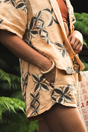 Moana Motifs | Breezy Shorts - peach