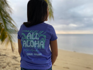 All Aloha | Keiki Tee - He Ho'oheno Ua - purple