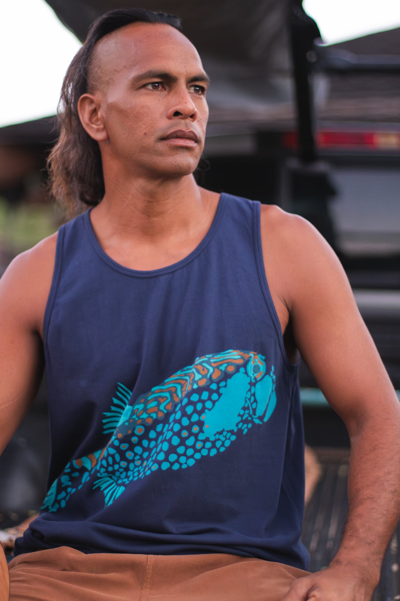 Moa + Hulumoa | Kāne Tank - navy