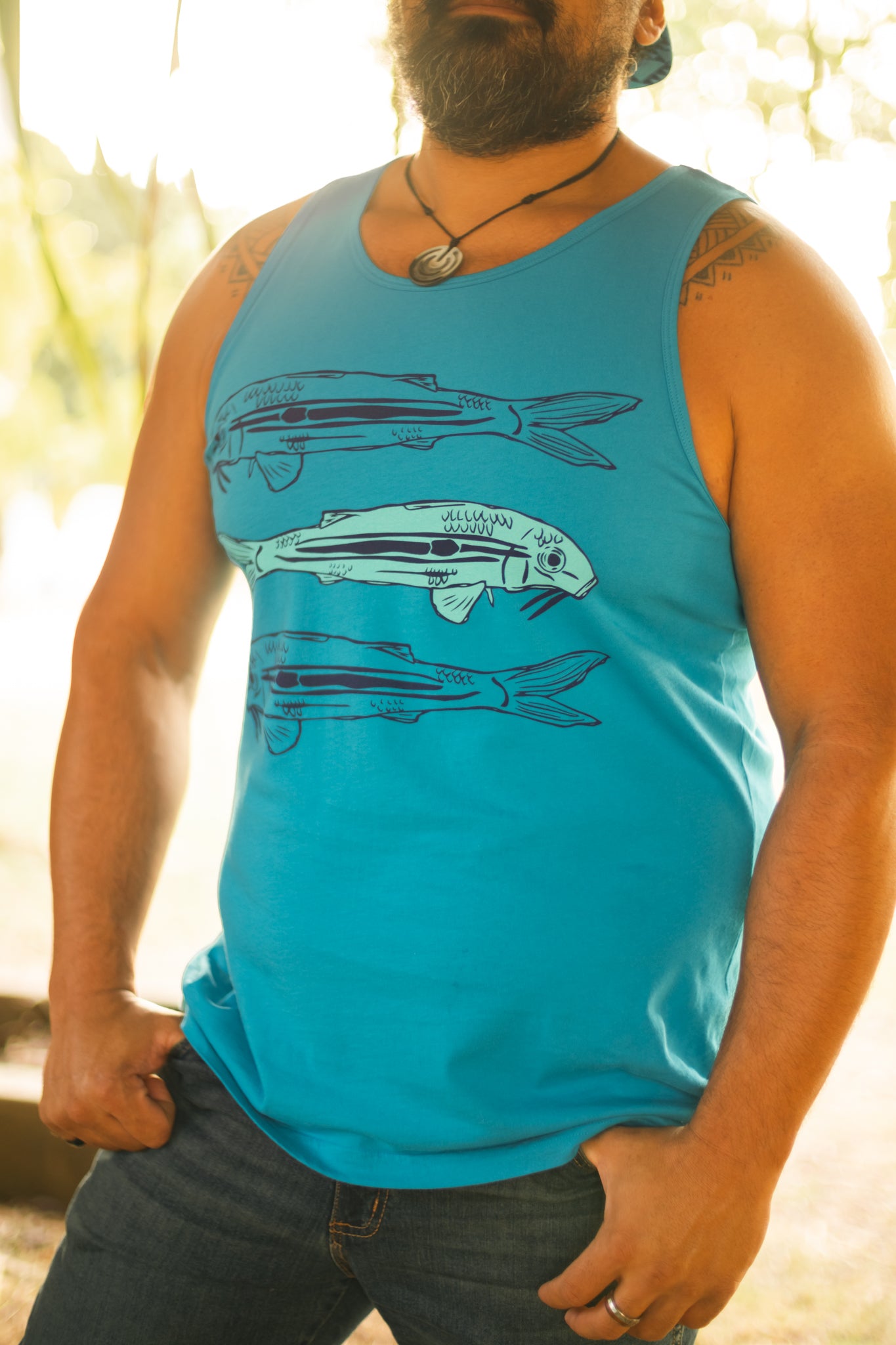 Weke + Wauke | Kāne Tank - blue