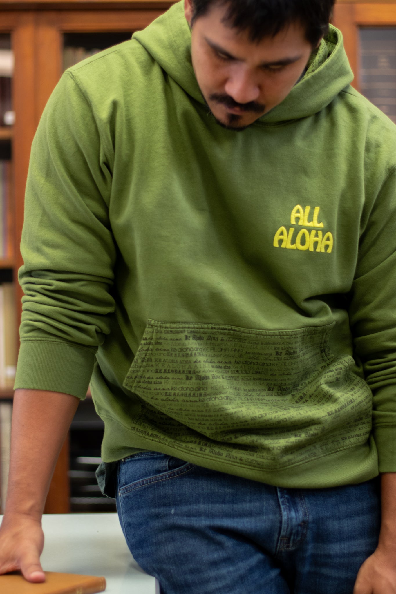 Ke Aloha 'Āina | Unisex Hooded Sweatshirt - green