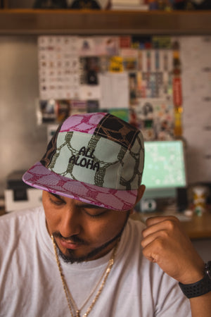 All Aloha | 5-Panel Camper | Kōkō a Makali'i - Patchwork - ALL SALES FINAL