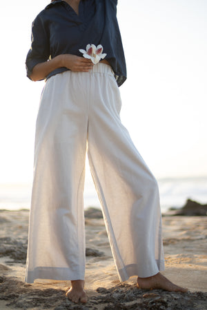 Pilialo | Wide-Leg Pant - light gray