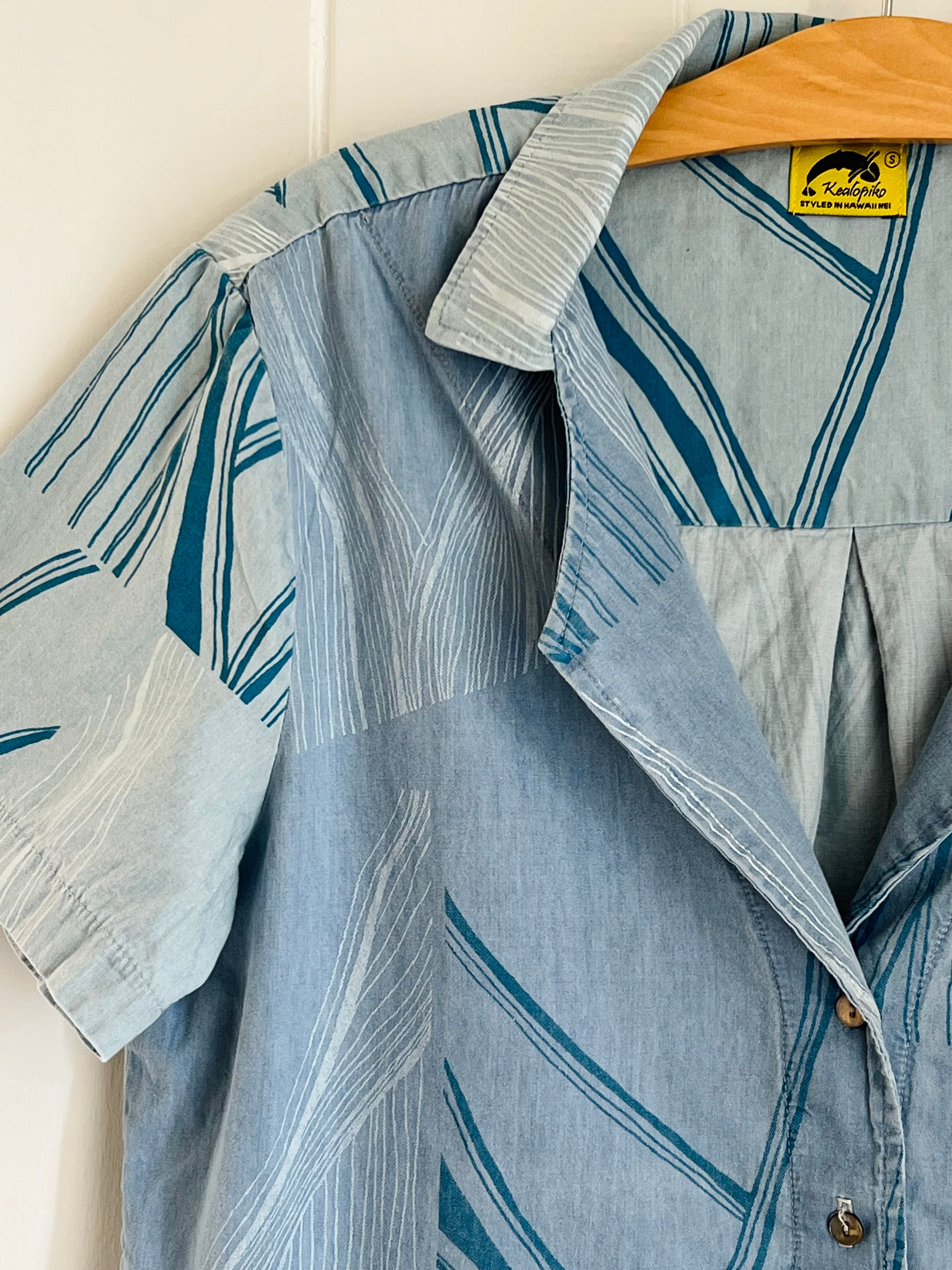 Nā Kahawai o Waipi'o | Unisex Patchwork Shirt - chambray