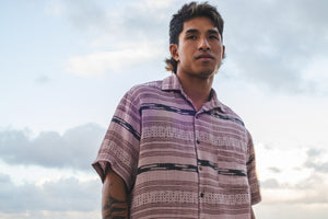 Ke Ao Kaha'ea | Kane Aloha Shirt - dusty rose