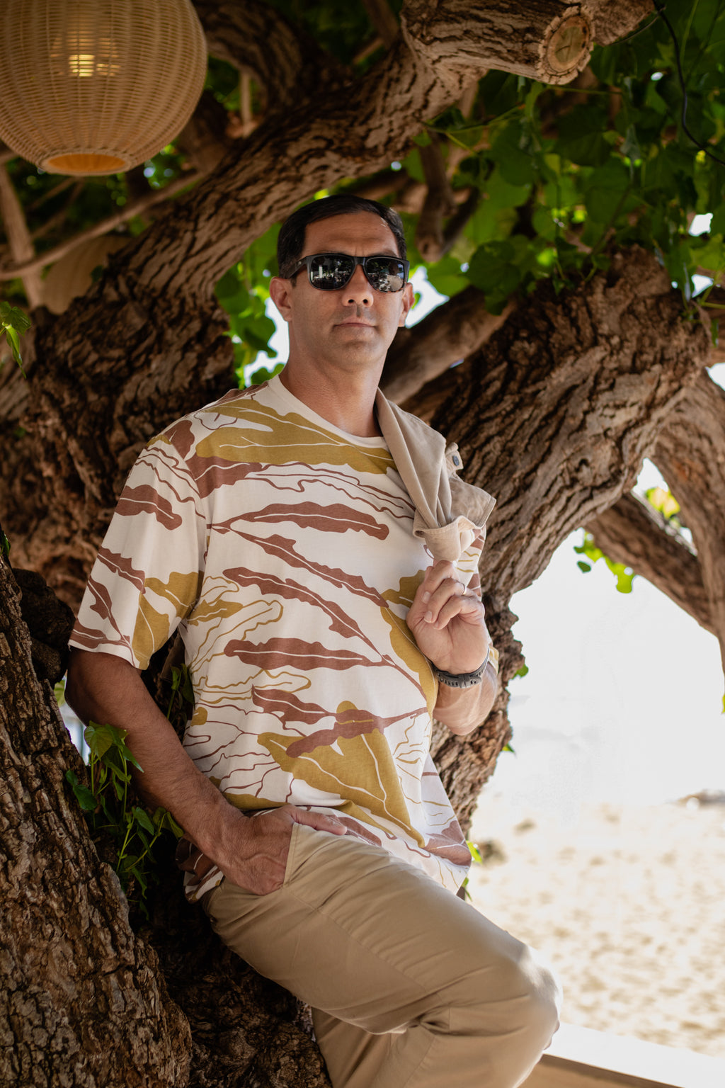 Limu Lipoa | Kāne Oversized tee - white *ASF*