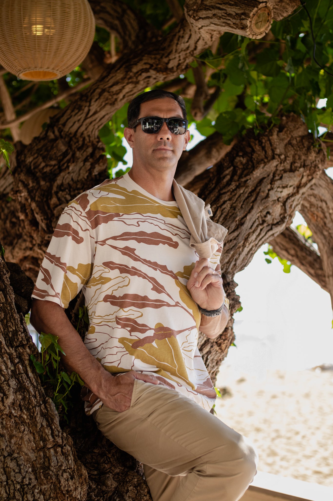 Limu Lipoa | Kāne Oversized tee - white *ASF*