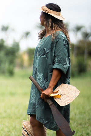 Moana Motifs | Box Dress - green