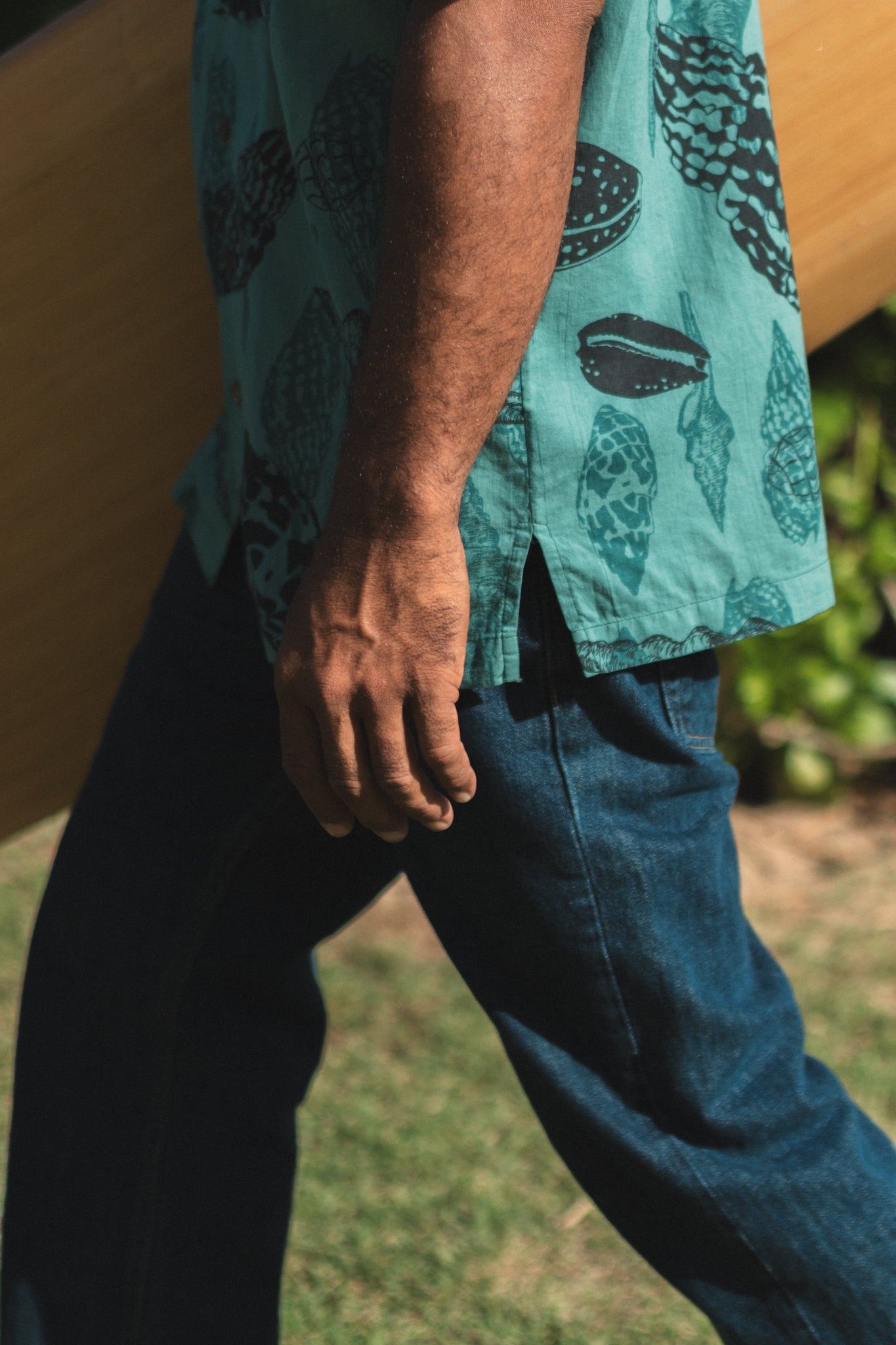 Nā Pūpū Aloha | Button-down Aloha Shirt - teal