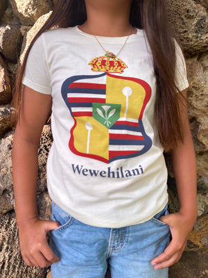 Ka Hae Kalaunu o Liliʻuokalani | Keiki Tee - creme