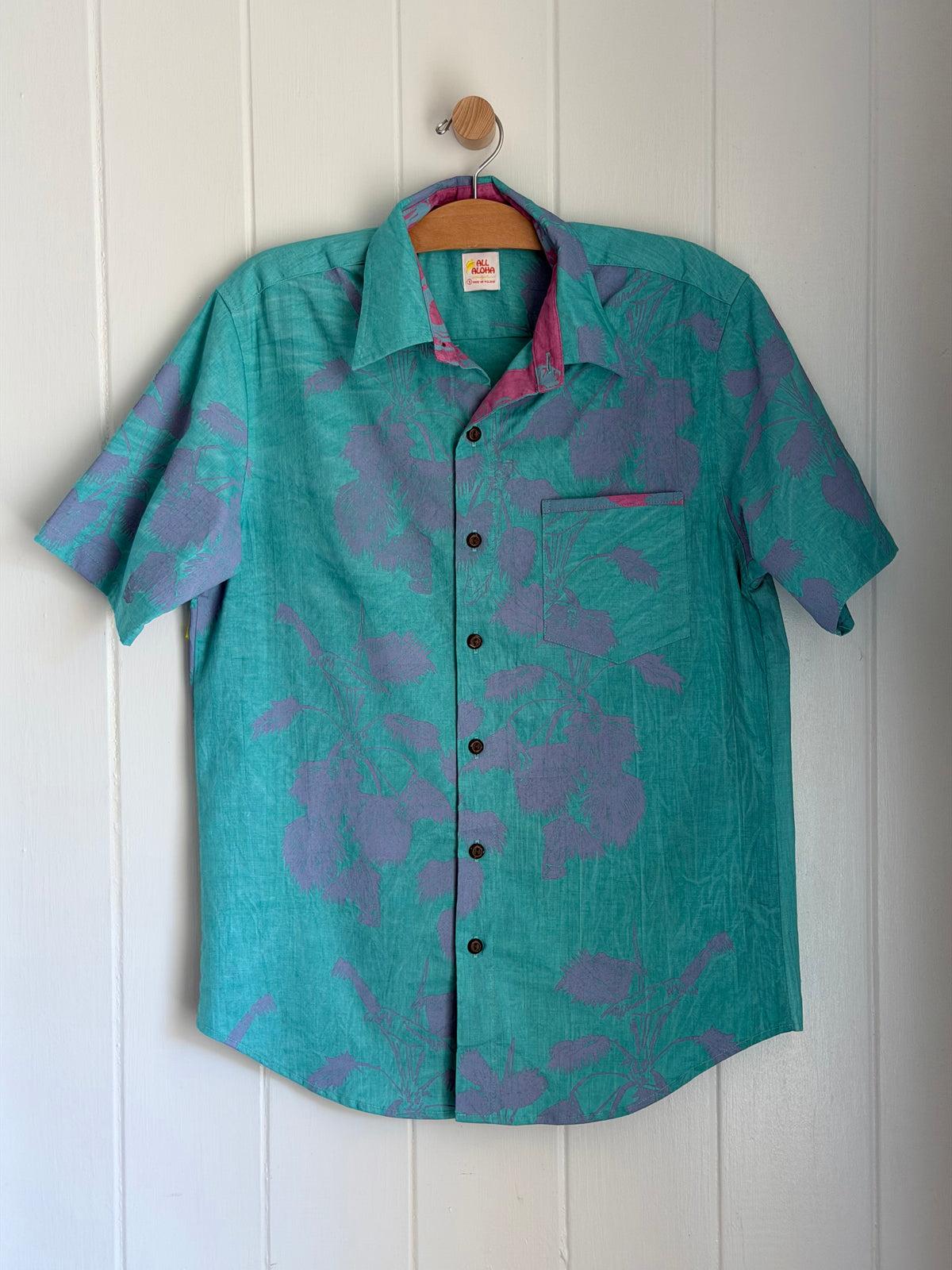 All Aloha | Button-down Aloha Shirt | Loulu - teal