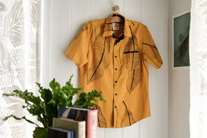 All Aloha | Button-down Aloha Shirt | 'Ēkaha - mustard