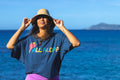 All Aloha | Oversized wahine tee - navy