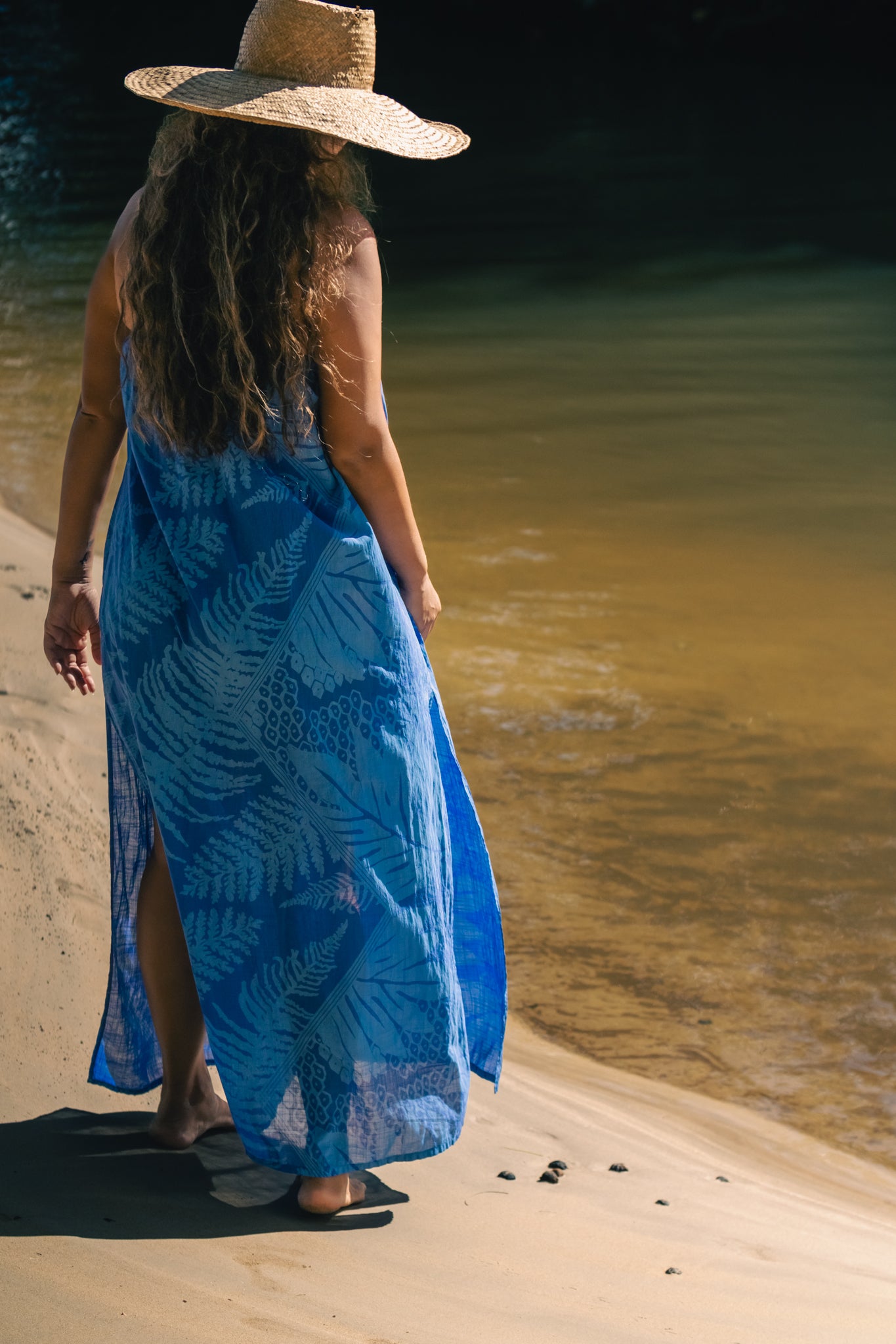 Hālanalana | Strapless Maxi Dress - periwinkle