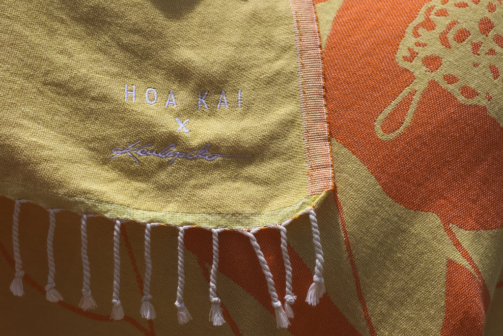 Kealopiko Turkish towel | Pua Hau - ALL SALES FINAL