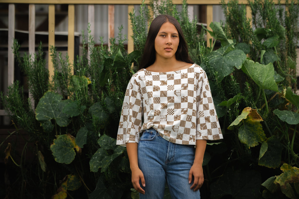 Ipu | Bell Sleeve Top - white