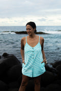 Kīkākapu | Aeʻo Romper - aqua