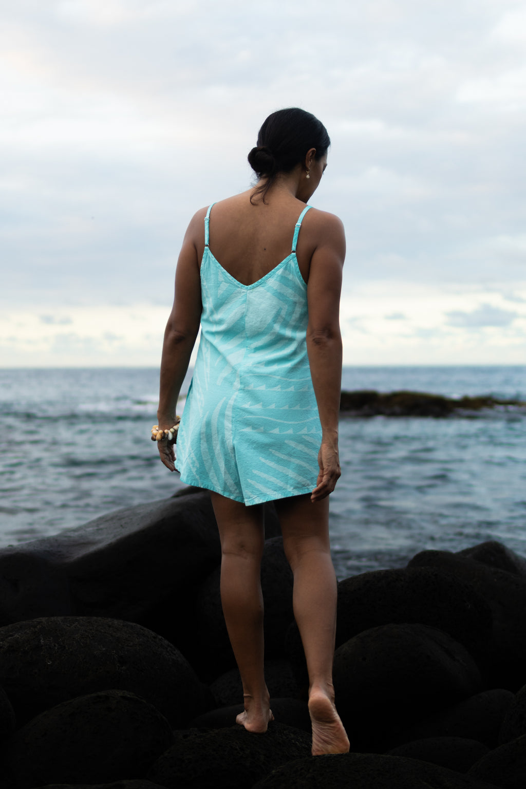 Kīkākapu | Aeʻo Romper - aqua