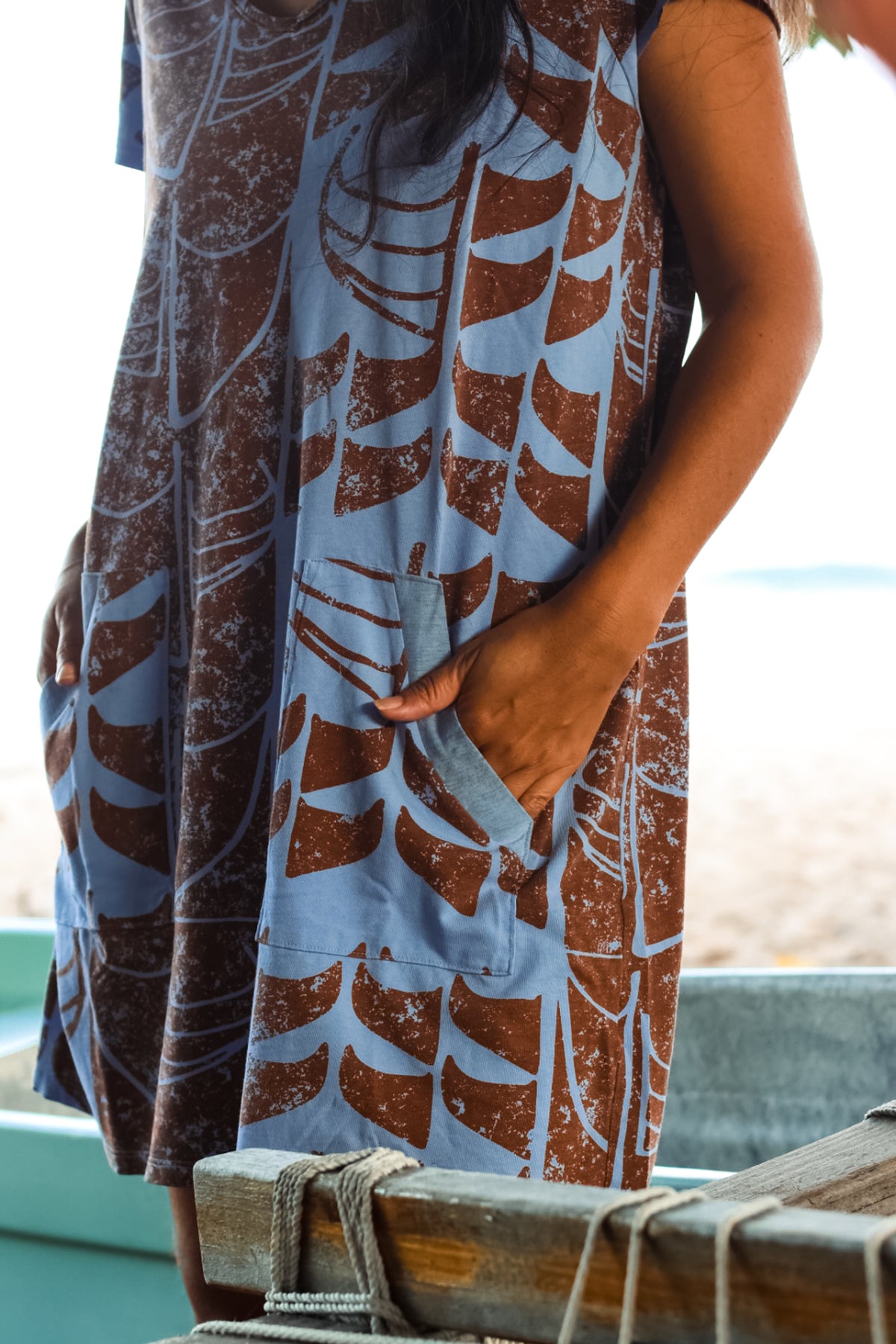 He Waʻa He Moku | Ten Tomorrow Dress - periwinkle