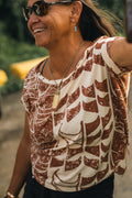 He Waʻa He Moku | Baggie Scoop Tee - creme